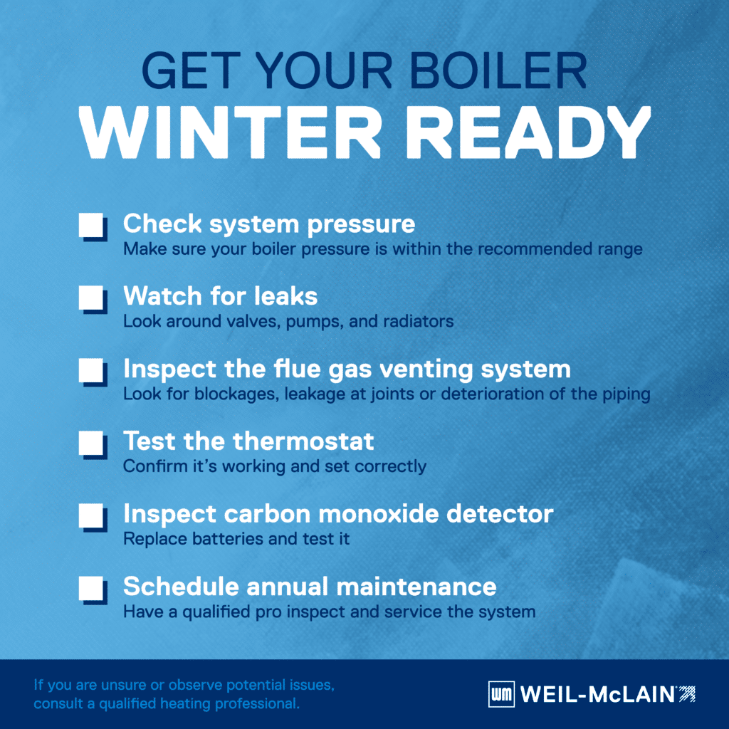 A checklist for getting your boiler ready for winter